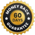 60-day money-back guarantee badge